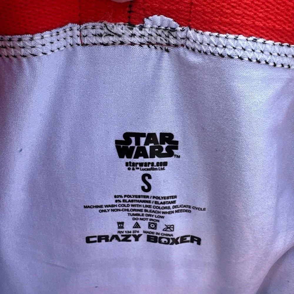 Crazy Boxer Star Wars Darth Vader Boxer Briefs Black Red Mens Small New